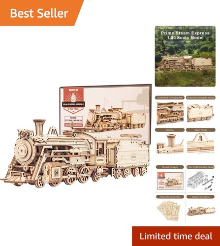 Kit puzzle treno legno 3d - treno,